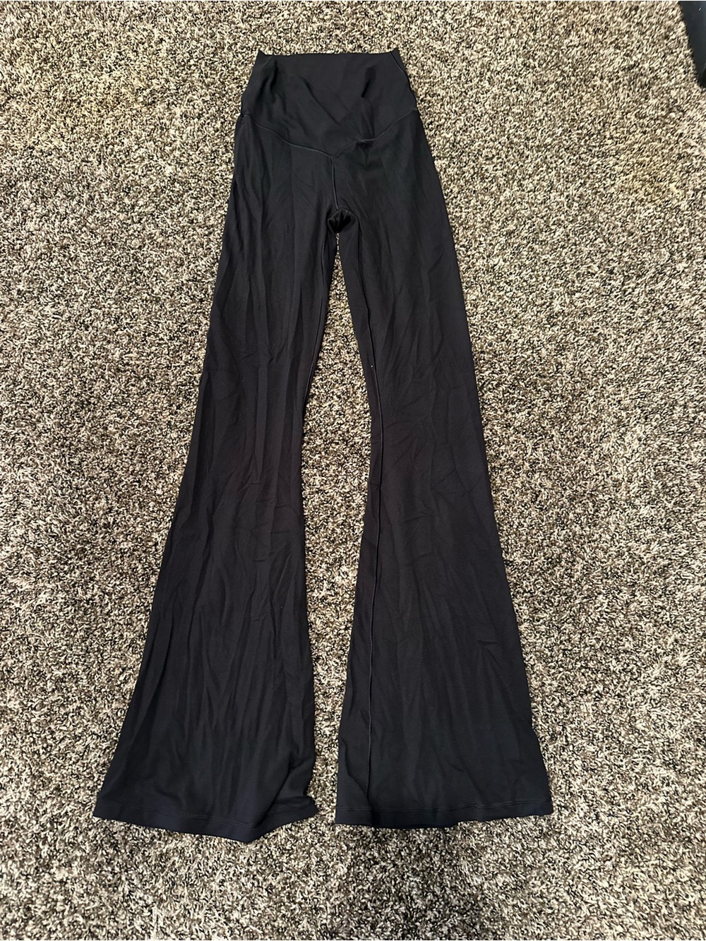 aerie Black High-Waist Flared Yoga Pants